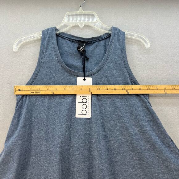 NWT Bobi Los Angeles Tank Top Women's Size S Grey Heather Curved Hem Gorpcore - Picture 2 of 8